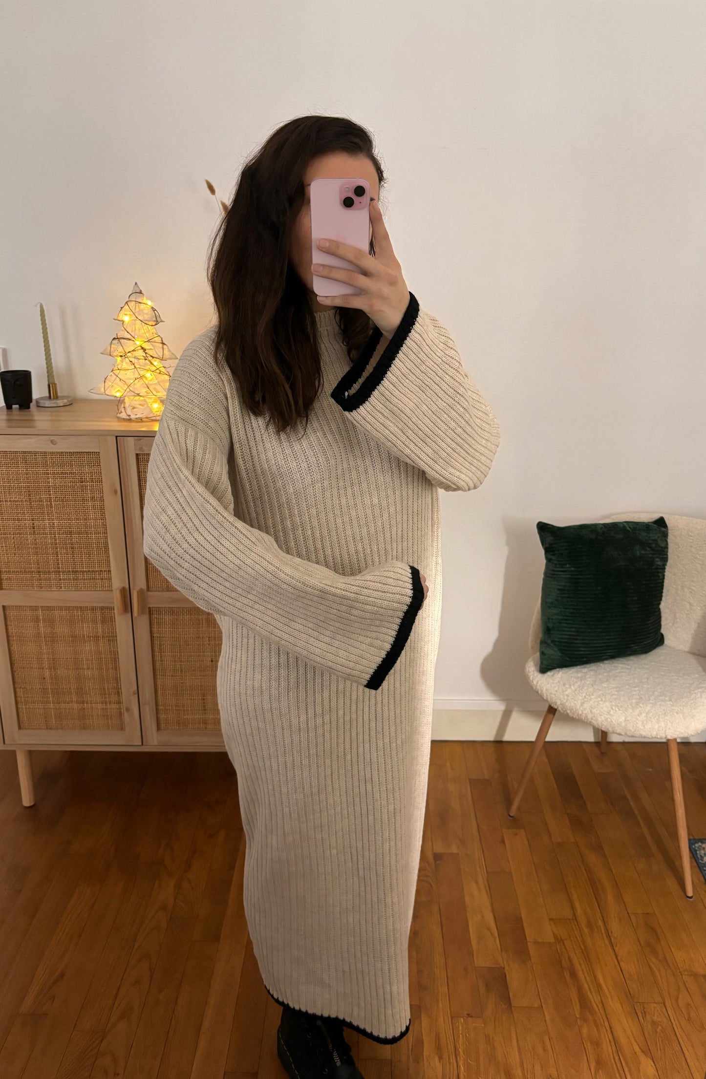 Robe beige Vaïa