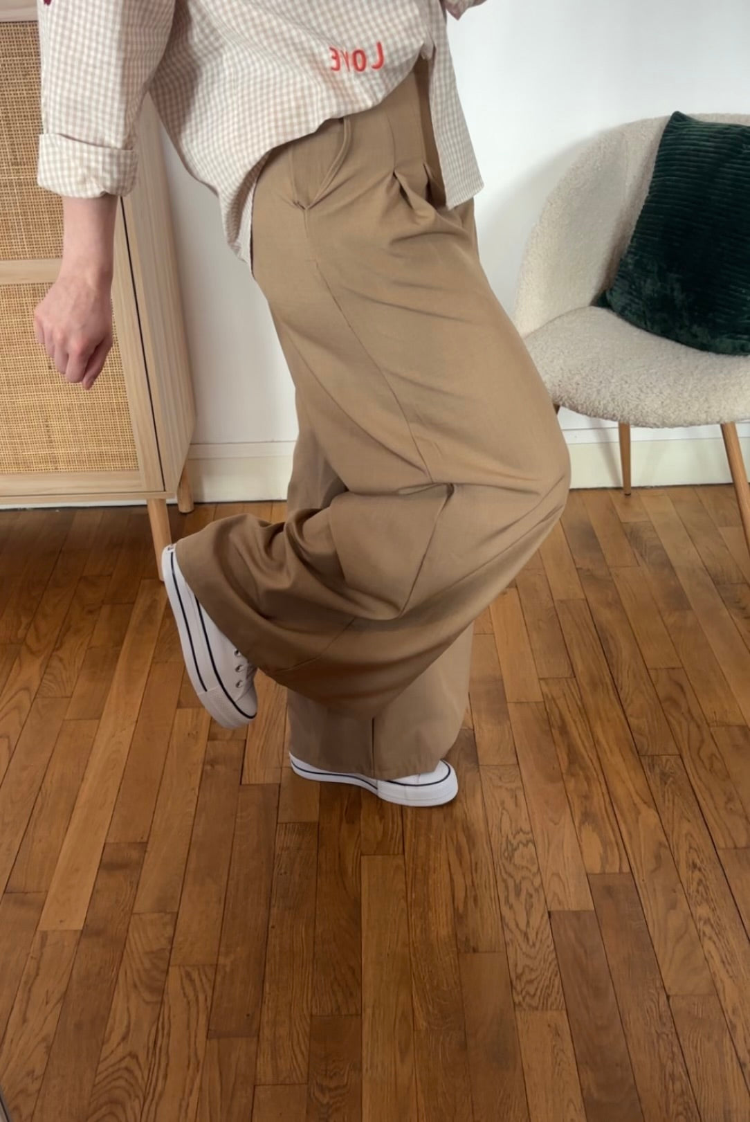 Pantalon camel Milo