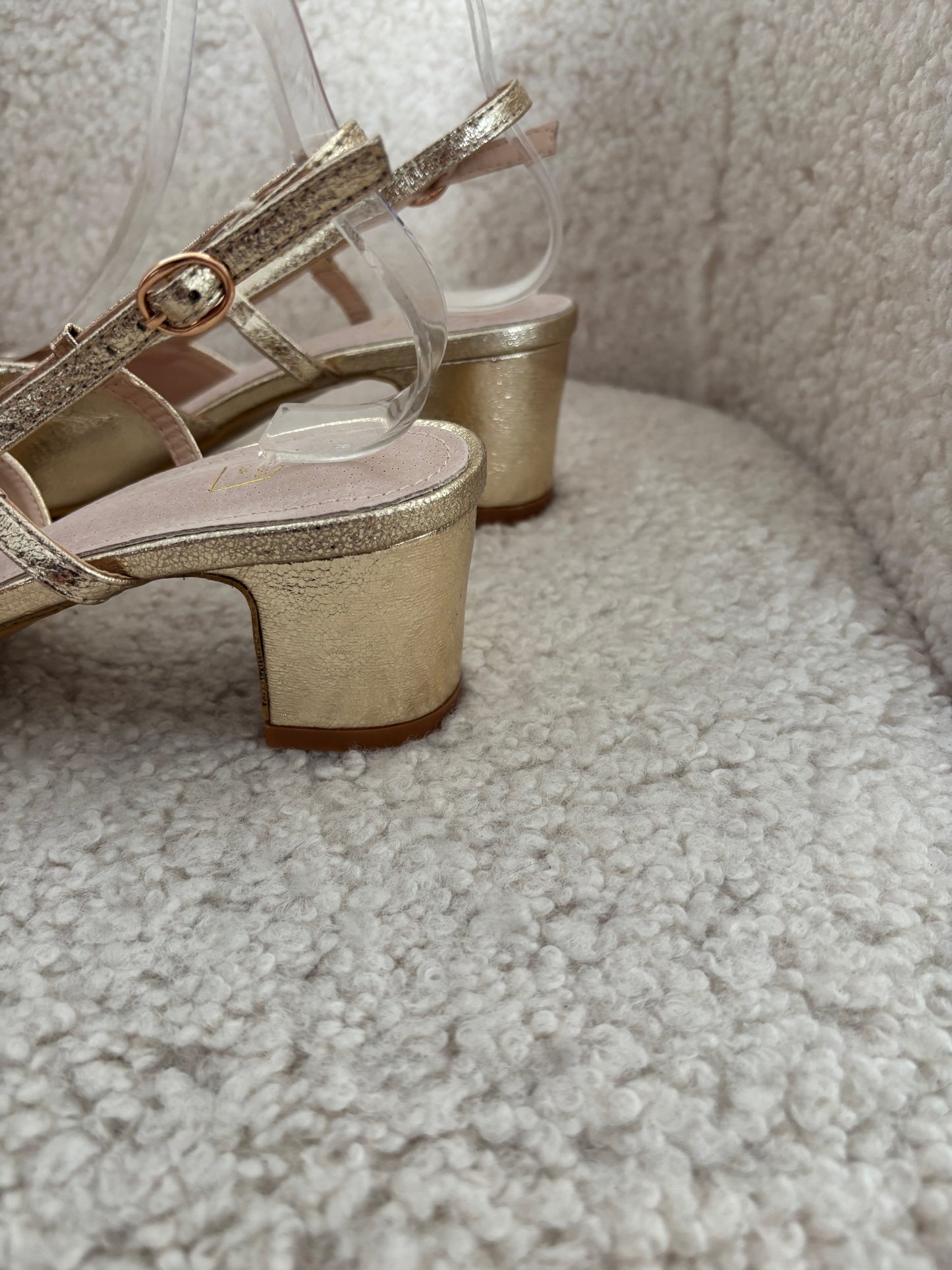 Slingbacks Gold