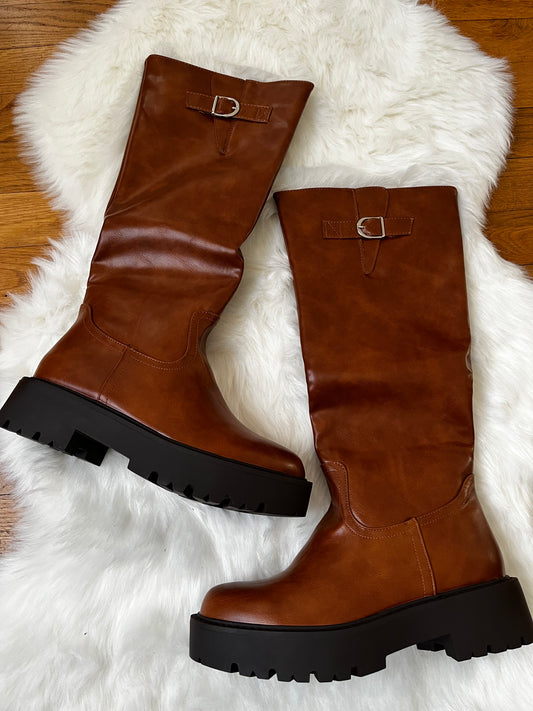 Bottes camel Flora